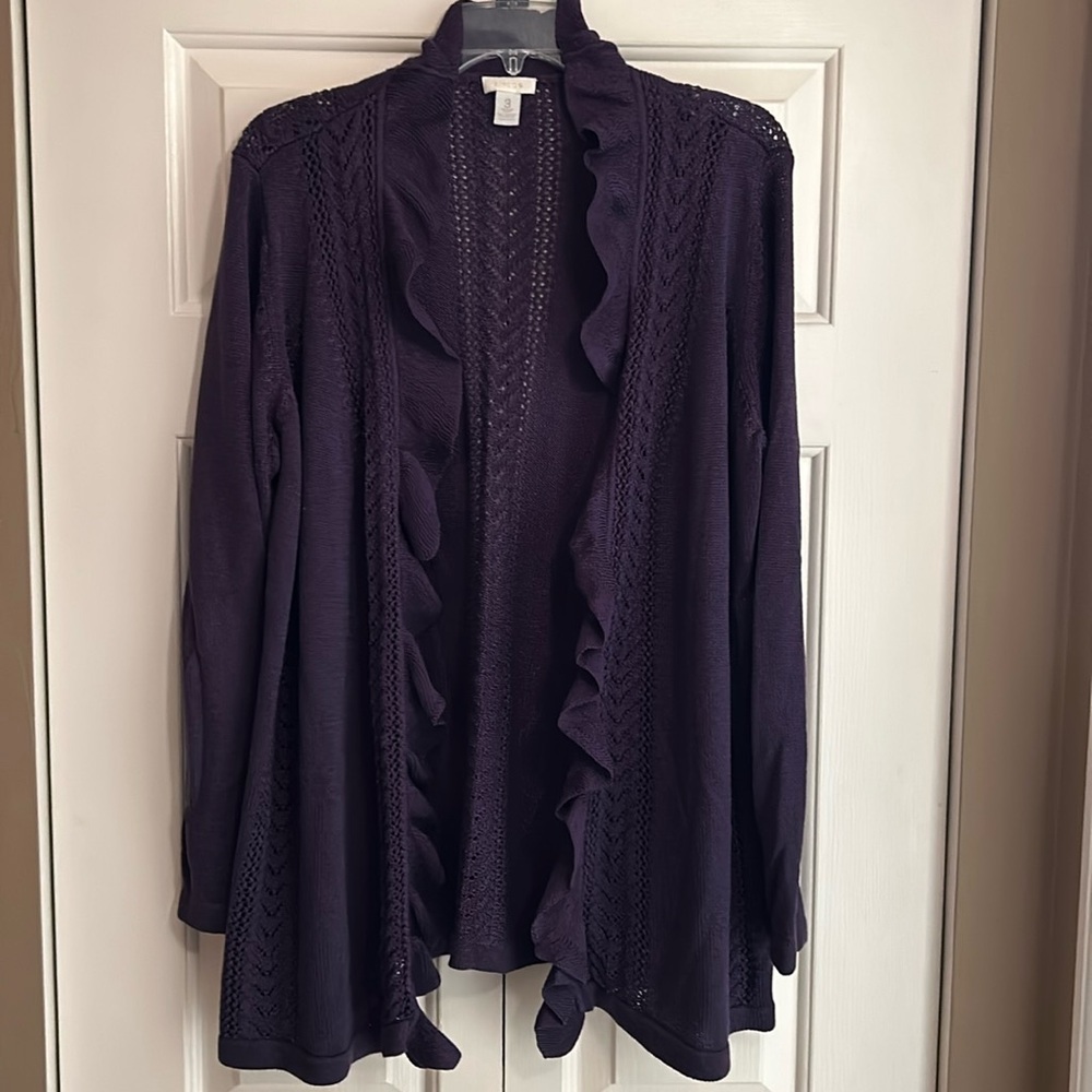 Chicos Coat Sweater